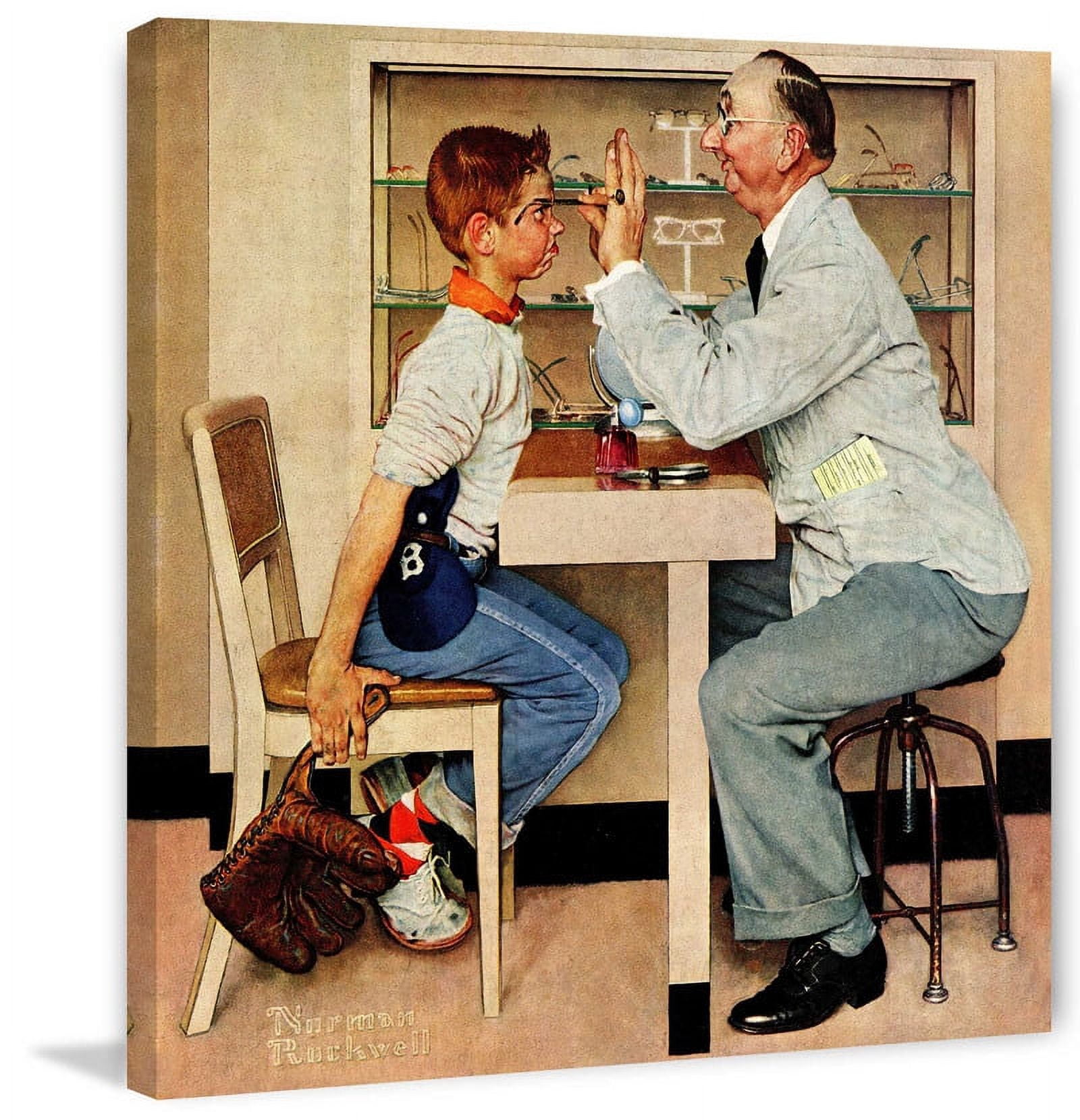 Marmont Hill "Eye Doctor" by Norman Rockwell Painting Print on Canvas