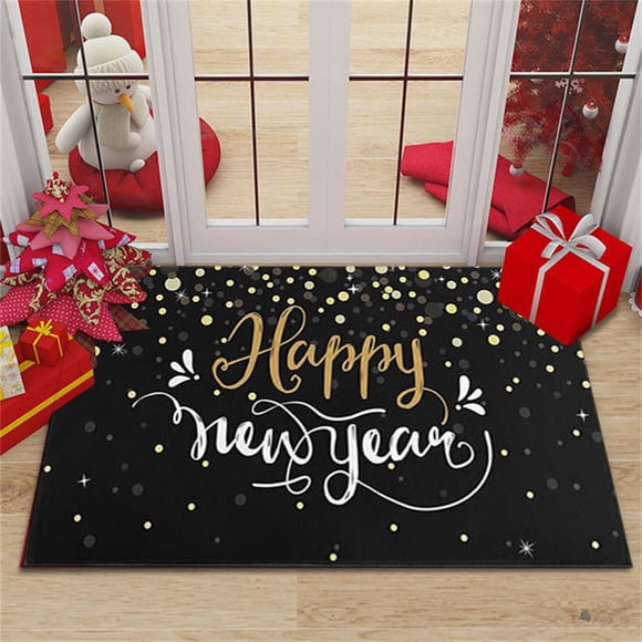 IROINID Christmas Red Door Mats For Outside Entry,Christmas Door Mat Holiday Decoration Floor Mat Living Room Bathroom Non Slip Mat Foot Mat Shoe Cabinet Carpet Christmas Holiday Decorations