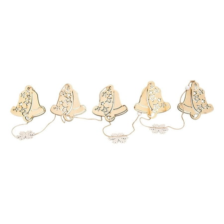 

Christmas Savings Clearance! Stamzod Christmas Ornaments Pendant Wooden Bells Christmas Tree Hanging String
