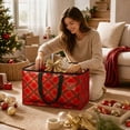 thumbnail image 5 of Qwtwty Large Capacity Christmas Tree Storage Bag, Heavy Duty Waterproof Storage Container with Reinforced Handles, Zippers and Wide Opening for Xmas Trees, 5 of 7
