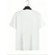 thumbnail image 2 of Camiseta de cuello redondo con estampado de letras, informal, de manga corta para primavera y verano, ideal para adultos, hombres, mujeres, adolescentes, jóvenes., 2 of 6
