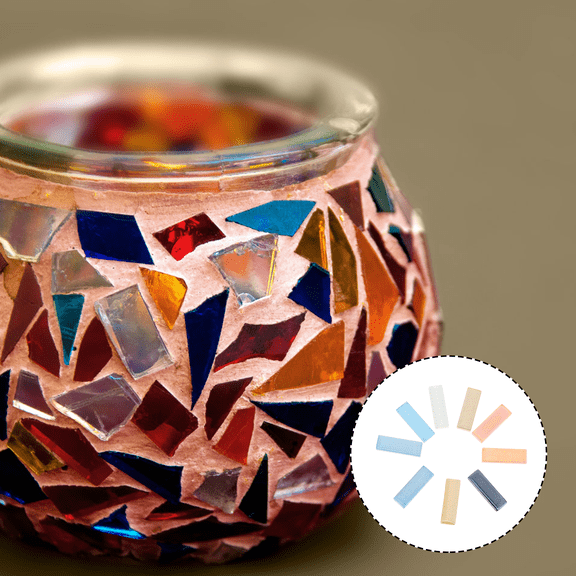 STRANDCHIC Assorted Color Smooth Crystal Pieces for Craft Projects, Handmade Decorations, Jewelry Making and Art Supplies