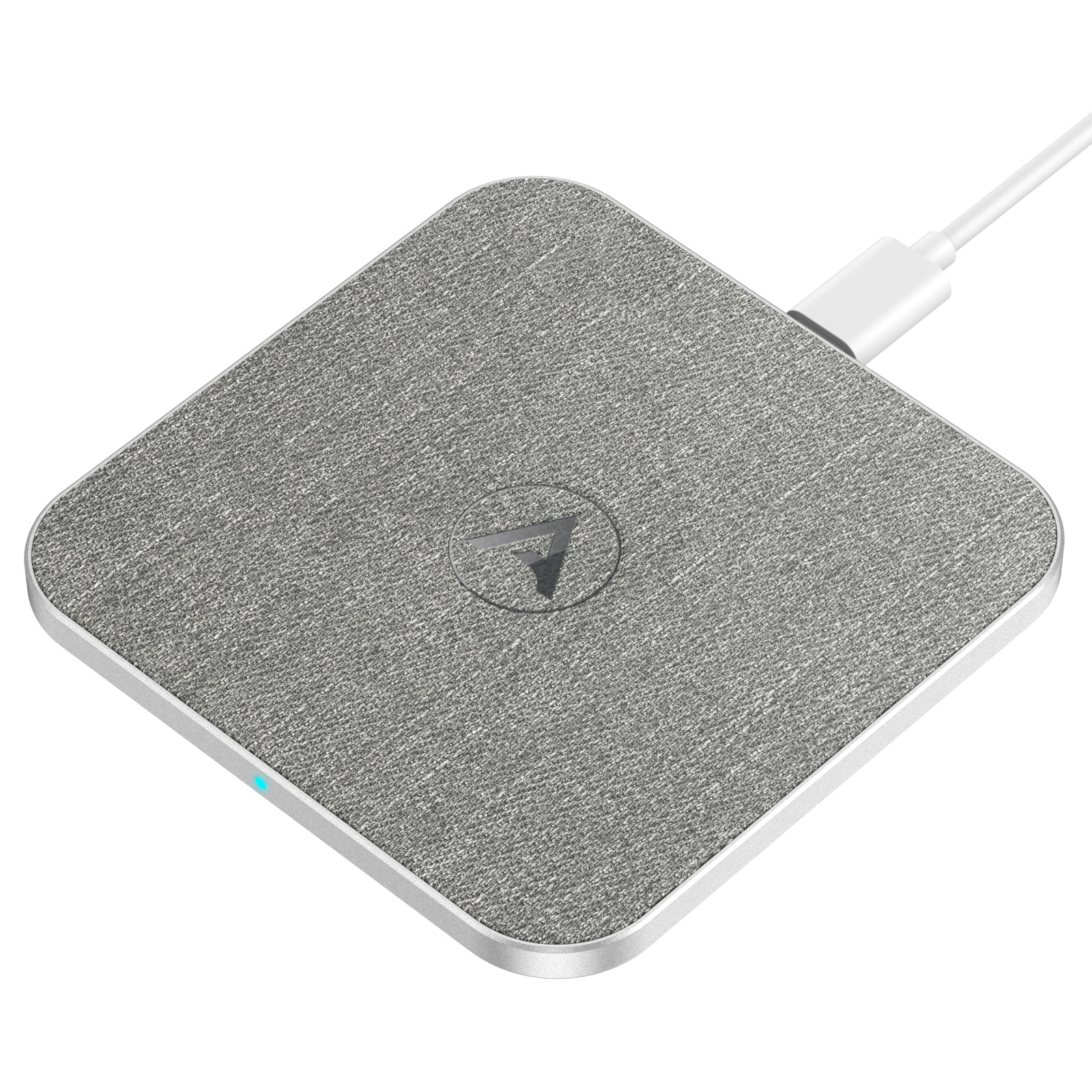 AGPTEK Wireless Charger, Fast Charging Pad with USBC, Silver