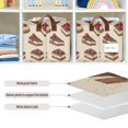 thumbnail image 4 of Yayeee Foldable Storage Basket for Shelves with Handles Waterproof Cloth Bins, Strawberry Cake, 4 of 7