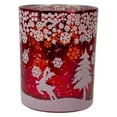 thumbnail image 5 of Northlight 5" Red and Shiny Silver Deer in Winter Woods Flameless Candle Holder, 5 of 5