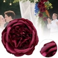 thumbnail image 2 of Real Touch Artificial Flowers - Wedding Bouquet Austin Roses Silk Flowers for Home Decor, Centerpieces, Valentine‘s Day Mother's Day Gift, Bride Props Fake Flowers Head, 1Pc(Wine,3.9x3.9"), 2 of 9