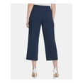 thumbnail image 2 of DKNY Womens Navy Pocketed Zippered Button-detail Straight leg Pants Size: 2, 2 of 4