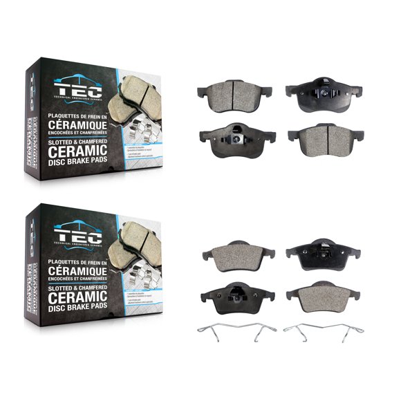 TEC Front Rear Ceramic Brake Pads Kit for Car Volvo S60 XC70 V70 S80 KTC-100400