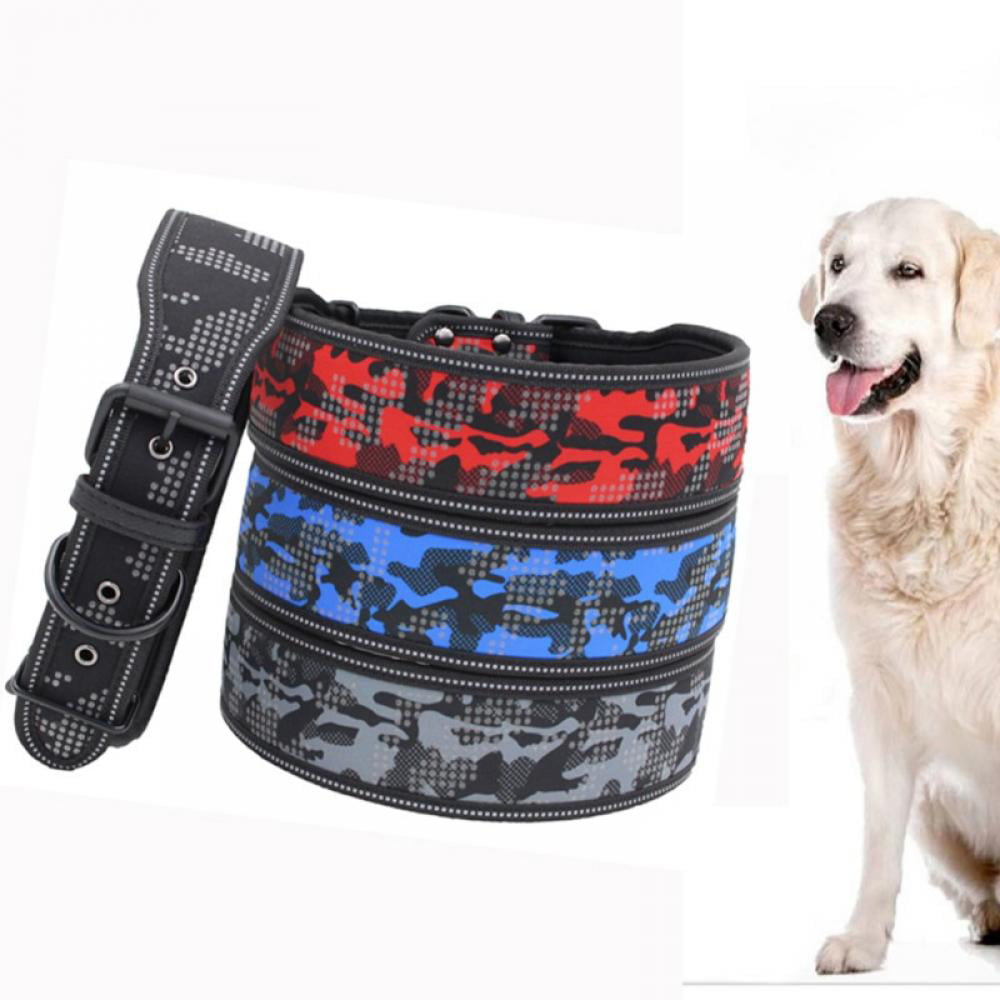 Camo Dog Collar Nylon Adjustable Collars for Small Medium Large Dogs Puppy 