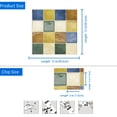 thumbnail image 6 of DEWOO Thick Square Kitchen Peel and Stick Backsplash Mosaic Tiles Square Self Adhesive Wall Tile Checkerboard Checkered Stickers,Multicolor (10-Sheet,12"x12"), 6 of 13