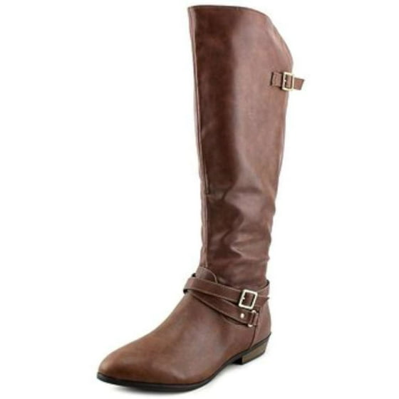 Material Girl Material Girl Women's Capri Wide Calf Cognac KneeHigh