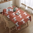 thumbnail image 2 of Repeat Chihuahua Rectangle Tablecloth 60"x84",Waterproof Polyester Rectangle Table Cloth, Wipeable Spillproof Polyester Tablecloth for Dining, Camping, Indoor and Outdoor, 2 of 5