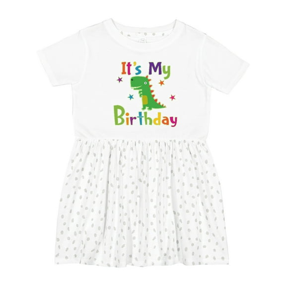 Inktastic Dinosaur Birthday Party Girls Toddler Dress