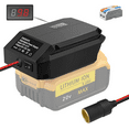 thumbnail image 2 of for Dewalt 20V to 12V Step Down Power Wheels Battery Adapter, 5V-13V Buck Converter Regulator, DIY Charger Converter Power Station with Cigarette Lighter Connector for Car, 2 of 10
