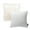 White, variant on Phantoscope Designer's Choice Decorative Throw Pillow Set, Fluffy Faux Fur & Quilted Velvet Bundle, for Sofa Couch Bedroom, 18" x 18", White Fur and Velvet, 2 Pack