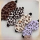thumbnail image 3 of Máscara de ojos de seda de imitación de pelo de conejo pequeño con estampado de leopardo para dormir en el hogar, linda máscara de ojos de felpa de dibujos animados, 3 of 6