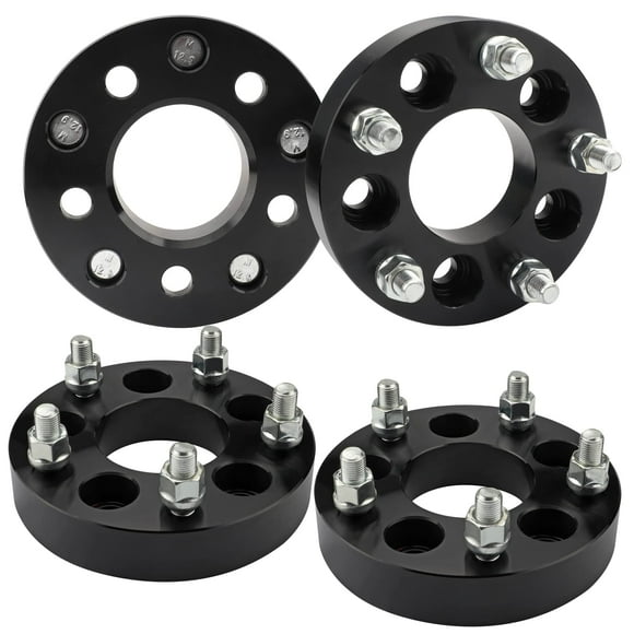 EZISOE 5x4.5 to 5x5 Wheel Adapters Convert for JK Wheels on TJ YJ KK XJ ZJ Vehicle, 1.25 in 5x114.3mm to 5x127mm Wheel Adapter 71.5mm Hub Core with 1/2 Thread Pitch