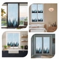 thumbnail image 7 of Forest Turquoise Window Privacy Film, Retro Trees Silhouette Landscape Static Cling UV Sun Blocking Heat Control Window Tint Day and Night, Non-Adhesive One Way Windows Privacy Cover 17.7''x78.7'', 7 of 7