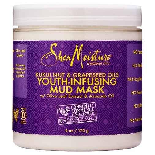 SheaMoisture Kukui Nut & Grapeseed Oil YouthInfusing Mud Mask, 6 oz