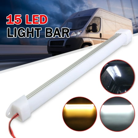 9.25'' Car Light Bar Strip 5630 LED SMD 12V Interior Decor Decoration Lamp Van Boat Caravan Motorhome