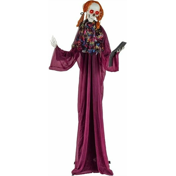 Moccha Hanging Zombie Halloween Decorations - Sound-Activated Door Hanger with Glowing Eyes, Spooky Sounds & Motion, Animated Zombie Prisoner for Home Outside Porch Garden Yard Lawn Party No assembly