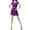 Purple, variant on Latin Dance Dress Salsa Ballroom Dance Competition Fringe Tassel Dress