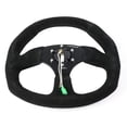thumbnail image 5 of Nrg Innovations Rst-009S Volant en Cuir Suédé Style Course avec Couture Noire, 5 of 5