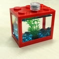 thumbnail image 4 of Happy Date Artificial Mini Aquarium A Sensory Multi Colored LED Swimming Fish Tank with Bubbles, 4 of 8
