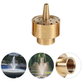 thumbnail image 3 of 5X Fountain Nozzle Heads,Brass Column Multi Direction Jet Pond Fountain Water Sprinkler Garden(3/4 Inch), 3 of 6