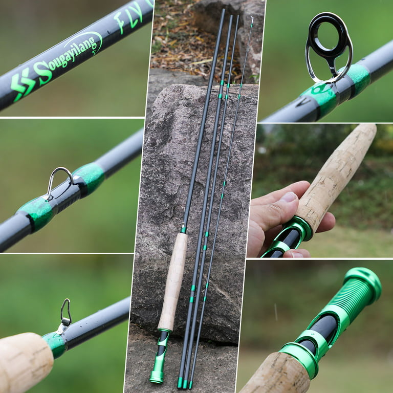 4 Section 2.7m Fly Fishing Rod Combo Carbon Fiber Ultralight