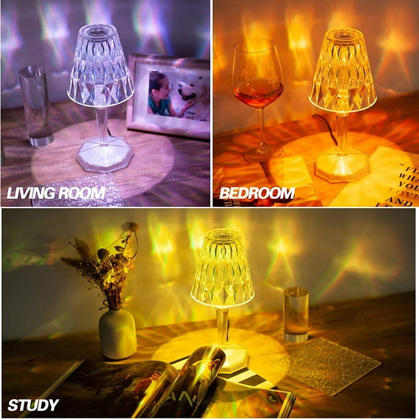 Diamond Table Lampe Crystal Table Lampe Led Lampe de Chevet