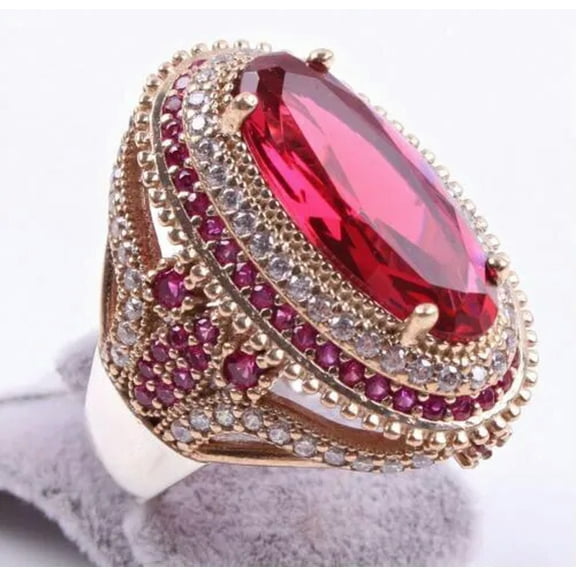 K-KED Women Fashion 925 Silver Plated Ring Cubic Zircon Wedding Delicate Jewelry Gift Sz 6-10-#1-9