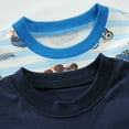 thumbnail image 4 of DDSOL Toddler Boy Pajamas Truck Pjs Cotton Short Sleeves 2-Pack Sleepwear Sets Blue 5T, 4 of 8