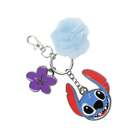 Disney Lilo & Stitch Multi-Charm and Pom Pom Keychain