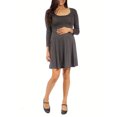 thumbnail image 1 of Women's Long-sleeve Maternity Plus Dress, 1 of 4