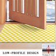 thumbnail image 3 of Yellow and White Checkered Pattern Door Rugs,Washable Non Slip Door Mats Indoor,Decorative Door Mats,Entry Mat Indoor for Entrance,Bedroom,Kitchen,Bathroom,17"x30", 3 of 6