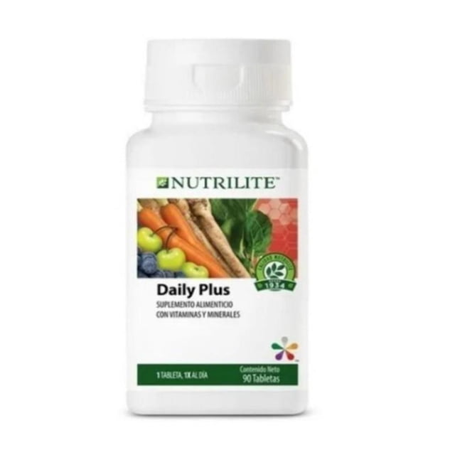 Suplemento Daily Plus 90 Tabletas Amway Vitaminas Minerales Amway Fácil de tomar