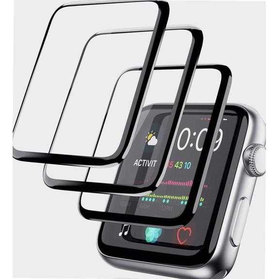 3 Packs Screen Protector Compatible with Apple Watch 45mm Series 7 HD Screen Protector Anti-Scratch Bubble Free Screen Protector