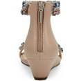 thumbnail image 2 of Thalia Sodi Womens Teagan Faux Leather Ankle Strap Wedge Sandals, 2 of 3