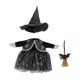 thumbnail image 4 of Disfraz De Bruja De Halloween Para Porche, Falda, Sombrero Y Escoba Para Exteriores, Hogar Y Patio Trasero., 4 of 8
