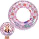 thumbnail image 1 of Swimming Ring Floating Ring Inflatable Ring Swimming Pool Ring Pink Durable Rubber Rings For 2-5 Kids Girls Summer Pool Party(M), 1 of 4