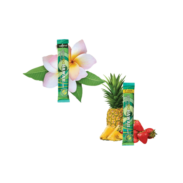 Green Tea Hawaii Variety Pack of 40 Original and Pack of 20 Pineapple