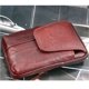 thumbnail image 2 of EeaseMX Estuche tipo cartera marrón rojizo con cremallera multifuncional para teléfono, sección vertical, riñonera para monedas, llaves y tarjetas., 2 of 7