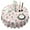 White Cow Strawberry, variant on Gray Cow Grass Pattern Round Tablecloth 60"x60",Wrinkle Wipeable Table Cloth for Kitchen Dining Room Picnic Patio Party