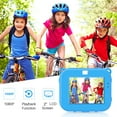 thumbnail image 4 of DEELLEEO Kids Digital Video Camera Action Sports Camera 1080P 12MP Waterproof 30M Built-in Lithium Battery with 32G TF Card and Silicone Sleeve, Gift for Children Blue, 4 of 6