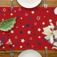 thumbnail image 4 of Patriotic Table Runner, 4th of July Decorations for Home Star Memorial Day Decor Red 4th of July Table Runner Independence Day Holiday Indoor Outdoor Party Table Decorations (13'''' x 72''''), 4 of 6