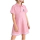thumbnail image 2 of Odeerbi Vestido de Tenis de Niñas de Color Sólido Manga Corta Vestido de Golf Uniforme de La Escuela Casual de Línea A, 2 of 8