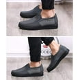 thumbnail image 6 of Men Breathable Mesh Walking Loafers Summer Casual Lightweight Slip-on Sneakers Outdoor Driving Travel Stylish Shoes Gray 11.5 US, 6 of 7