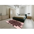 thumbnail image 5 of Ahgly Company Machine Washable Indoor Rectangle Transitional Flamingo Pink Area Rugs, 2' x 4', 5 of 7
