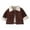 X1 Brown, variant on Ticikt Baby Boys Girls Corduroy Jacket Kids Toddler Sherpa Lined Top Lapel Button Down Thicked Warm Coat Winter Outerwear,Color:Brown,3-4 Years